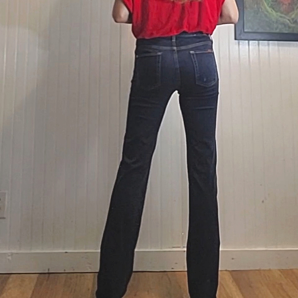 7 for All MANKIND seven Skinny Slim bootcut long Jeans Size 30